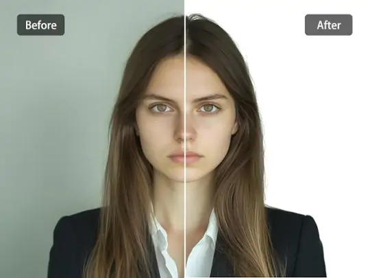 One-Click Pure White Background Replacement