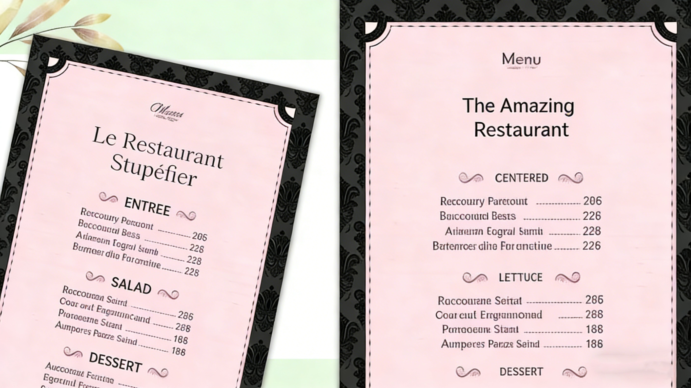 Menu Image Translation