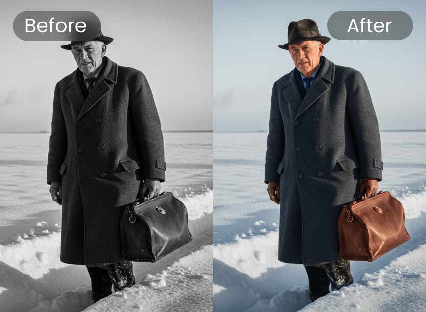 Compatible with Various Black and White Image Types