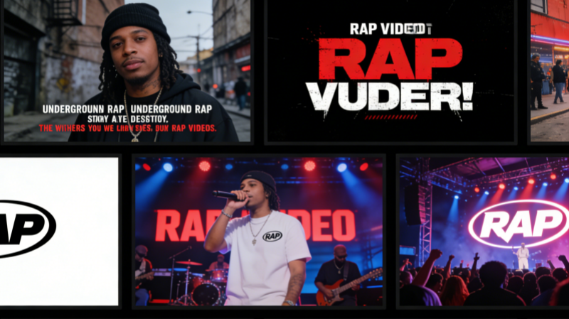 Multi-Style Rap Visual Templates