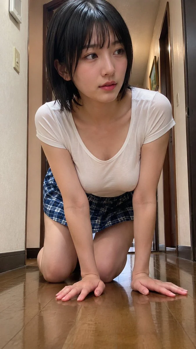 fictional 20-year-old adult Japanese woman, clearly adult...