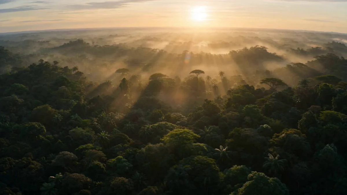 Ultra-realistic cinematic jungle sequence, filmed like a ...